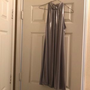 Silver party dress